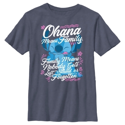 Boy's Lilo & Stitch Ohana Means Family Graphic T-Shirt 
