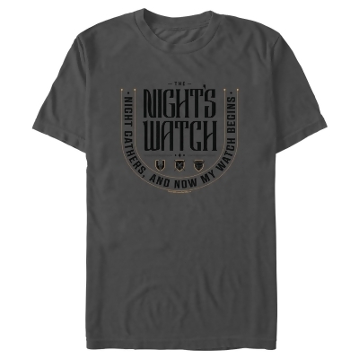 Men's Game of Thrones The Night's Watch Badge Graphic T-Shirt 