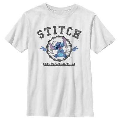 Boy's Lilo & Stitch Ohana Means Family Collegiate Graphic T-Shirt 