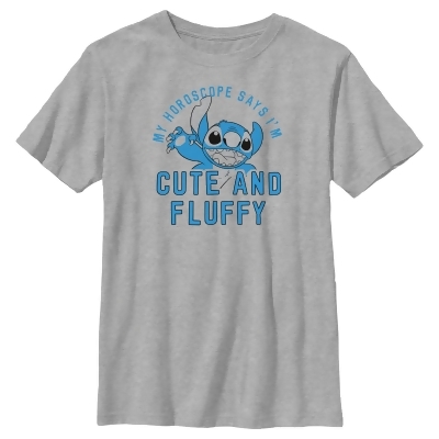 Boy's Lilo & Stitch My Horoscope Says I'm Cute and Fluffy Graphic T-Shirt 