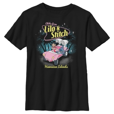 Boy's Lilo & Stitch Retro '50s Hawaiian Islands Graphic T-Shirt 