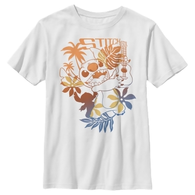 Boy's Lilo & Stitch Tropical Ukulele Graphic T-Shirt 