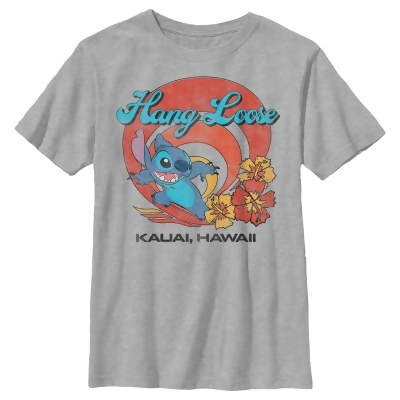 Boy's Lilo & Stitch Hang Loose Kauai Hawaii Graphic T-Shirt 