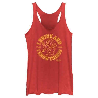 Women's Game of Thrones I Drink and I Know Things College Logo Racerback Tank Top 
