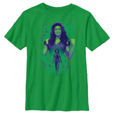 Boy's She-Hulk: Attorney at Law Explosion of Willpower Graphic T-Shirt 