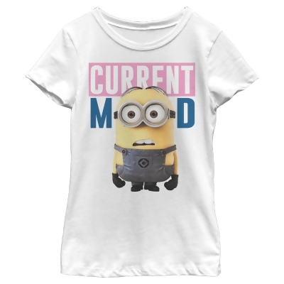 Girl's Despicable Me Current Mood Minion Graphic T-Shirt 