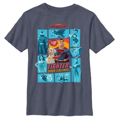 Boy's DC League of Super-Pets Tighten Your Collars Panels Graphic T-Shirt 