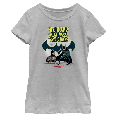 Girl's DC League of Super-Pets We Don’t Play Well With Others Graphic T-Shirt 