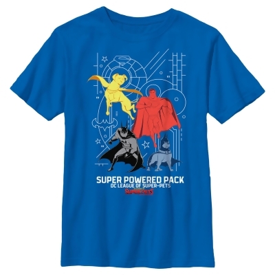 Boy's DC League of Super-Pets Chromatic Super Power Pack Graphic T-Shirt 
