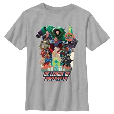 Boy's DC League of Super-Pets Character Collage Super Pack Graphic T-Shirt 