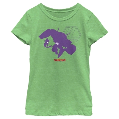 Girl's DC League of Super-Pets Lex Luthor and Lulu Silhouettes Graphic T-Shirt 