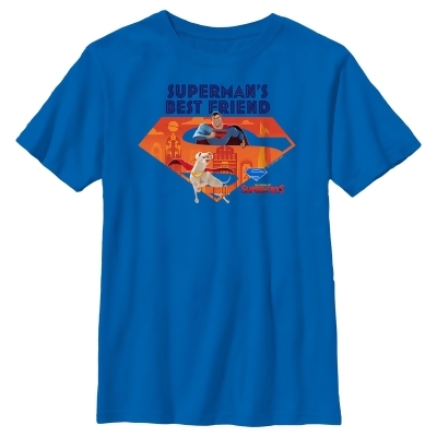 Boy's DC League of Super-Pets Superman's Best Friend Krypto Logo Graphic T-Shirt 