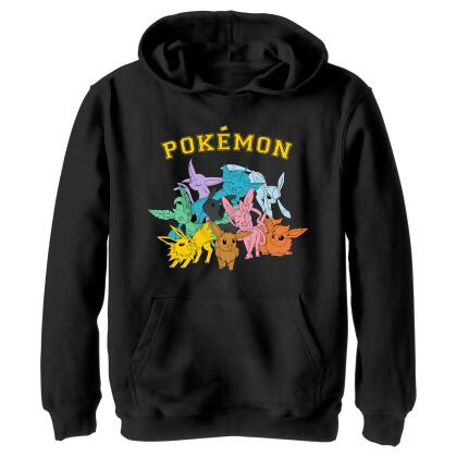 Boy's Pokemon Eeveelutions Pullover Hoodie 