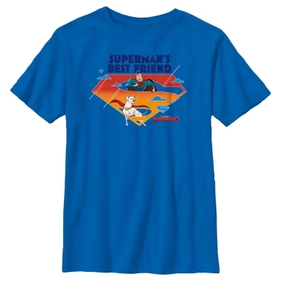 Boy's DC League of Super-Pets Superman's Best Friend Logo Graphic T-Shirt 