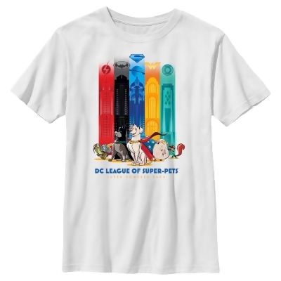 Boy's DC League of Super-Pets Super Powered Pack Towers Graphic T-Shirt 