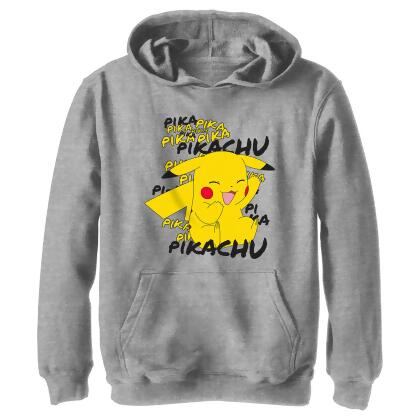 Boy's Pokemon Pikachu laughing Pullover Hoodie