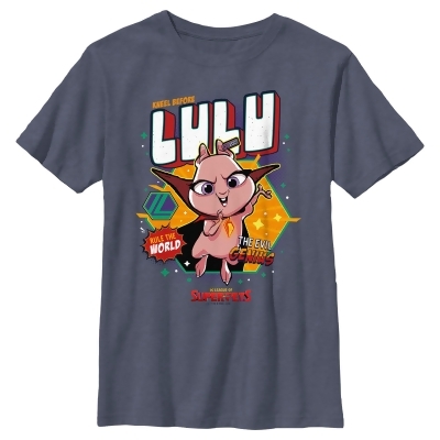 Boy's DC League of Super-Pets Rule the World Lulu Badge Graphic T-Shirt 