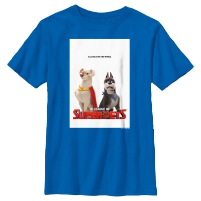 Boy's DC League of Super-Pets Krypto and Ace Poster Graphic T-Shirt 
