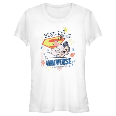 Junior's DC League of Super-Pets Cartoon Best-est Friend in the Universe Graphic T-Shirt 