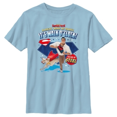 Boy's DC League of Super-Pets Superman and Krypto Walk O'Clock Graphic T-Shirt 