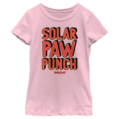 Girl's DC League of Super-Pets Solar Paw Punch Graphic T-Shirt 