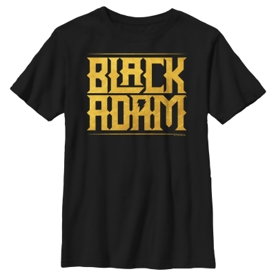 Boy's Black Adam Golden Logo Graphic T-Shirt 