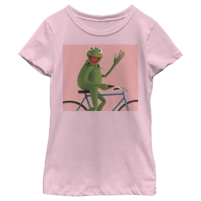 Girl's The Muppets Biking Kermit Graphic T-Shirt 
