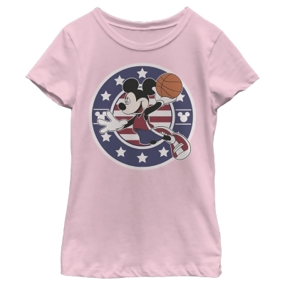 Girl's Mickey & Friends Mickey Mouse Basketball Dunk Graphic T-Shirt 