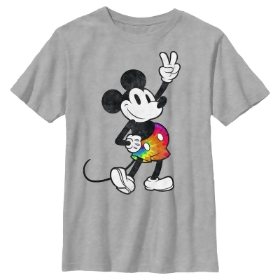 Boy's Mickey & Friends Mickey Tie Dye Pants Portrait Graphic T-Shirt 