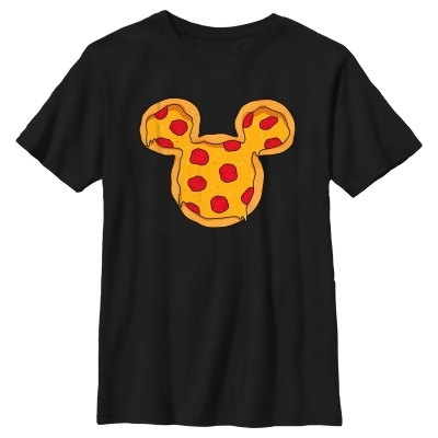 Boy's Mickey & Friends Mickey Mouse Pizza Silhouette Graphic T-Shirt 