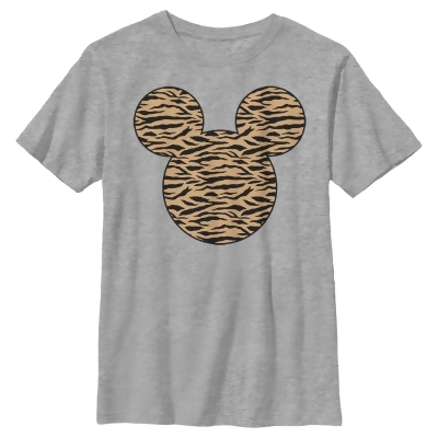 Boy's Mickey & Friends Mickey Mouse Tiger Print Silhouette Graphic T-Shirt 