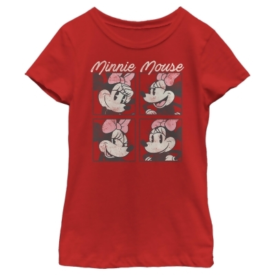 Girl's Mickey & Friends Retro Minnie Boxes Graphic T-Shirt 