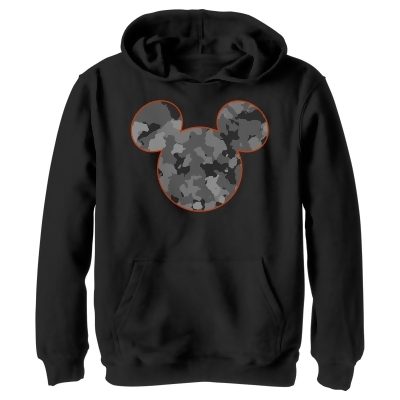 Boy's Mickey & Friends Mickey Mouse Camo Silhouette Pullover Hoodie 