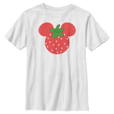 Boy's Mickey & Friends Mickey Mouse Strawberry Silhouette Graphic T-Shirt 