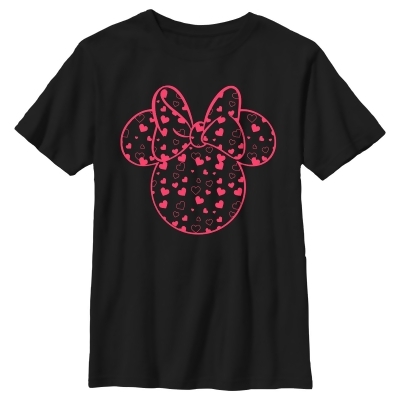 Boy's Mickey & Friends Mickey and Friends Minnie Heart Silhouette Graphic T-Shirt 