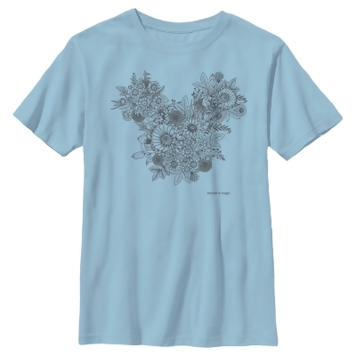 Boy's Mickey & Friends Mickey Mouse Foliage Silhouette Graphic T-Shirt 