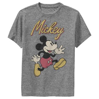 Boy's Mickey & Friends Mickey Mouse Retro Running Performance T-Shirt