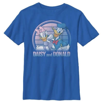 Boy's Mickey & Friends Daisy and Donald Duck Distressed Graphic T-Shirt 