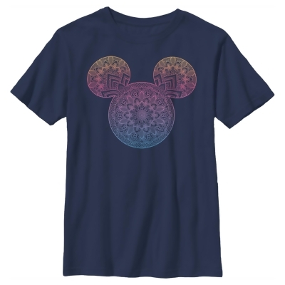 Boy's Mickey & Friends Mickey Mouse Mandala Silhouette Graphic T-Shirt 