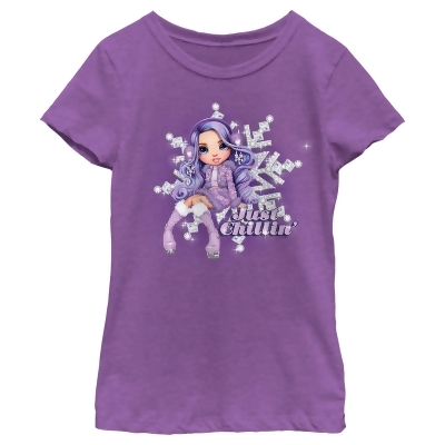 Girl's Rainbow High Just Chillin' Violet Graphic T-Shirt 