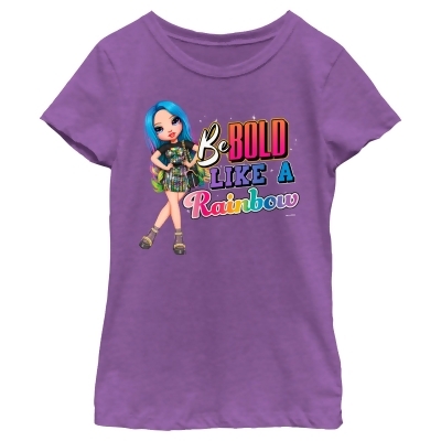 Girl's Rainbow High Amaya Be Bold Like a Rainbow Graphic T-Shirt 