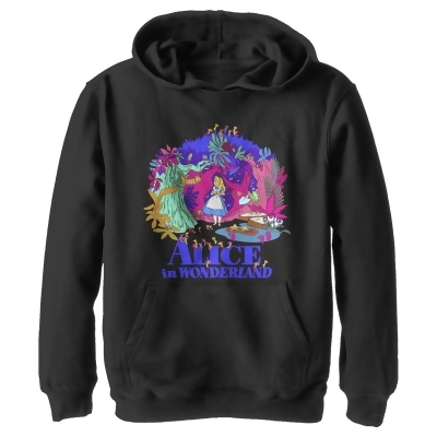 Boy's Alice in Wonderland Alice In Colorful Scary Forest Pullover Hoodie 
