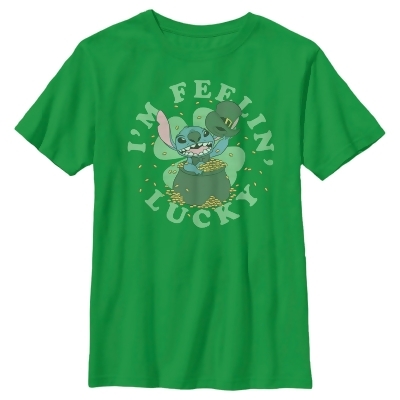 Boy's Lilo & Stitch I'm Feeling Lucky Graphic T-Shirt 