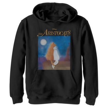 Boy's Aristocats Duchess and O'Malley Night Sky Pullover Hoodie