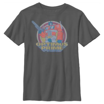 Boy's Transformers Optimus Prime Retro Circle Graphic T-Shirt 