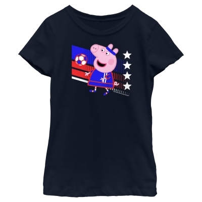 Girl's Peppa Pig Taiwan Soccer Graphic T-Shirt 