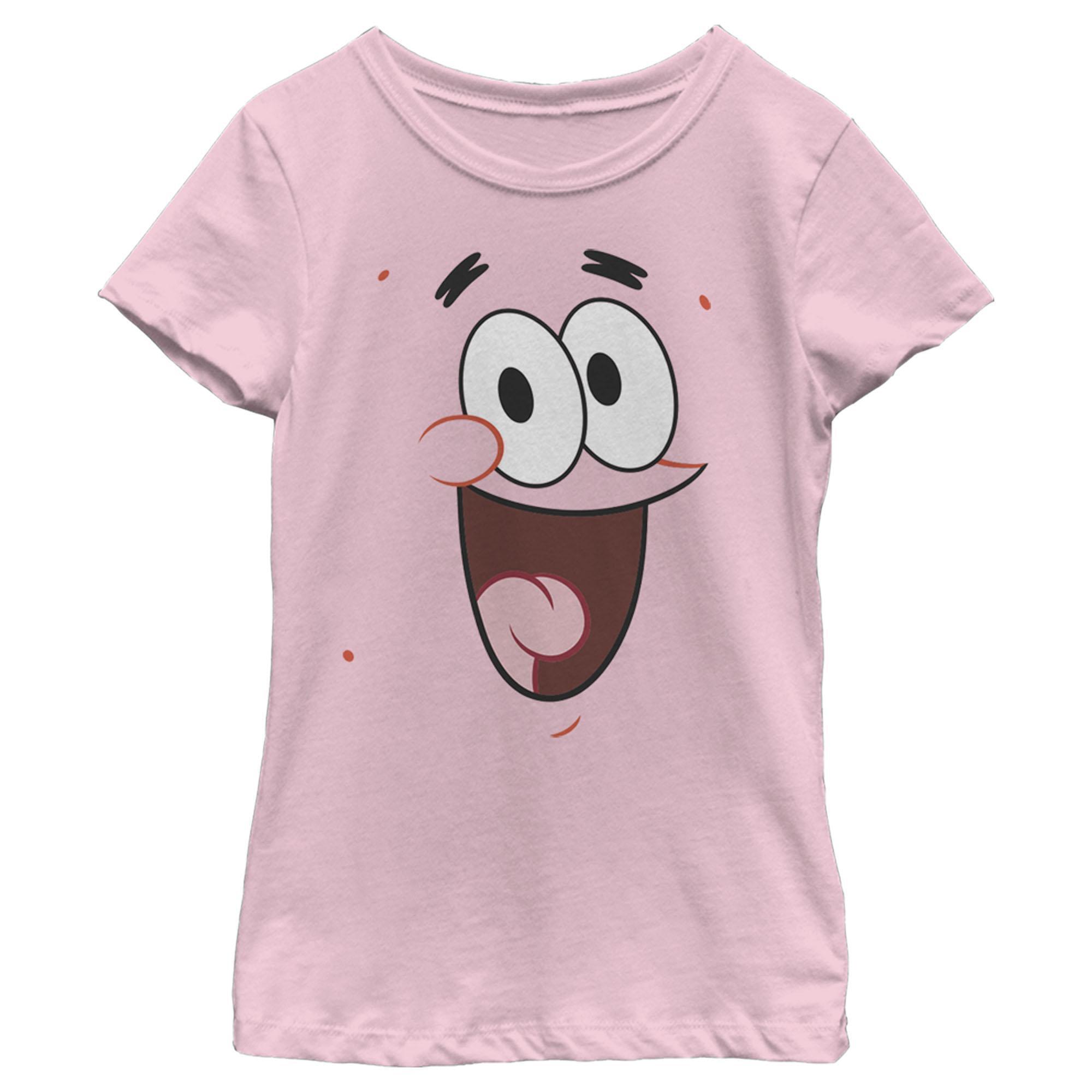 Girl's SpongeBob SquarePants Patrick Star Big Face Graphic T-Shirt
