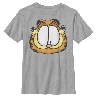 Boy's Garfield Character Big Face Graphic T-Shirt 