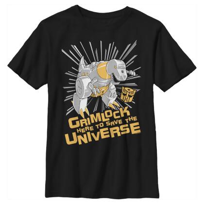 Boy's Transformers Grimlock Saves the Universe Graphic T-Shirt