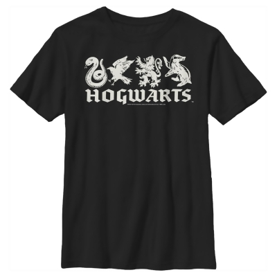 Boy's Harry Potter House Mascots Graphic T-Shirt 